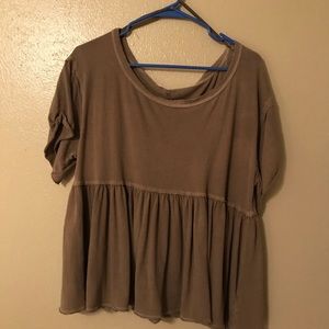 Loose peplum top